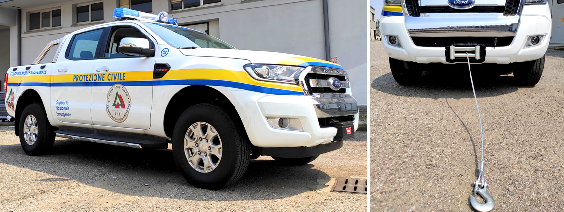Tecnicar allestimento per protezione civile pick up ford